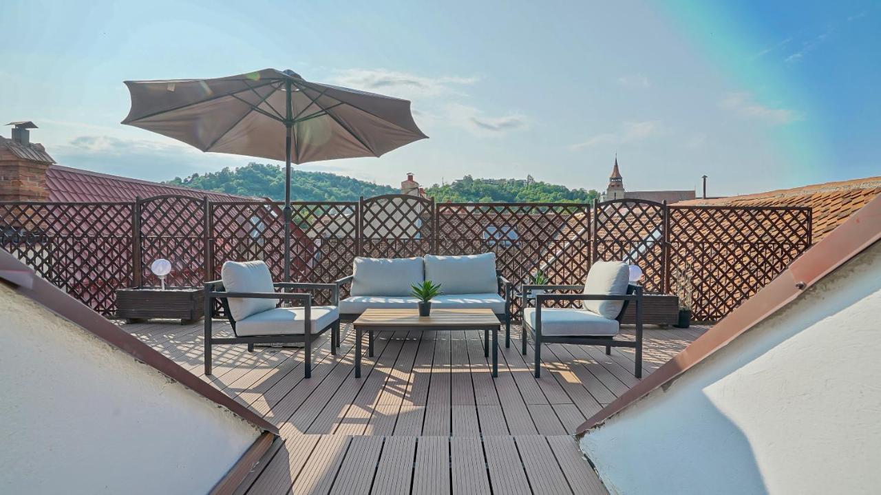 Rooftop Proprety With Large Terrace & Stunning Views - 브라쇼브 외부 사진